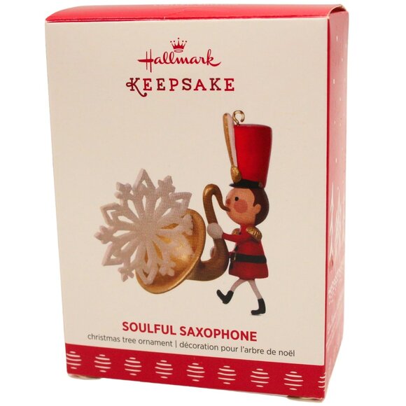 New! Soulful Saxophone Hallmark Keepsake Christmas Ornament 2017 Marching Band - Picture 1 of 3